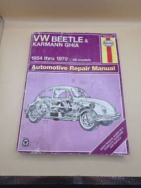 Haynes 1954-1979 VW Beetle Karmann Ghia Automotive Repair Manual #159